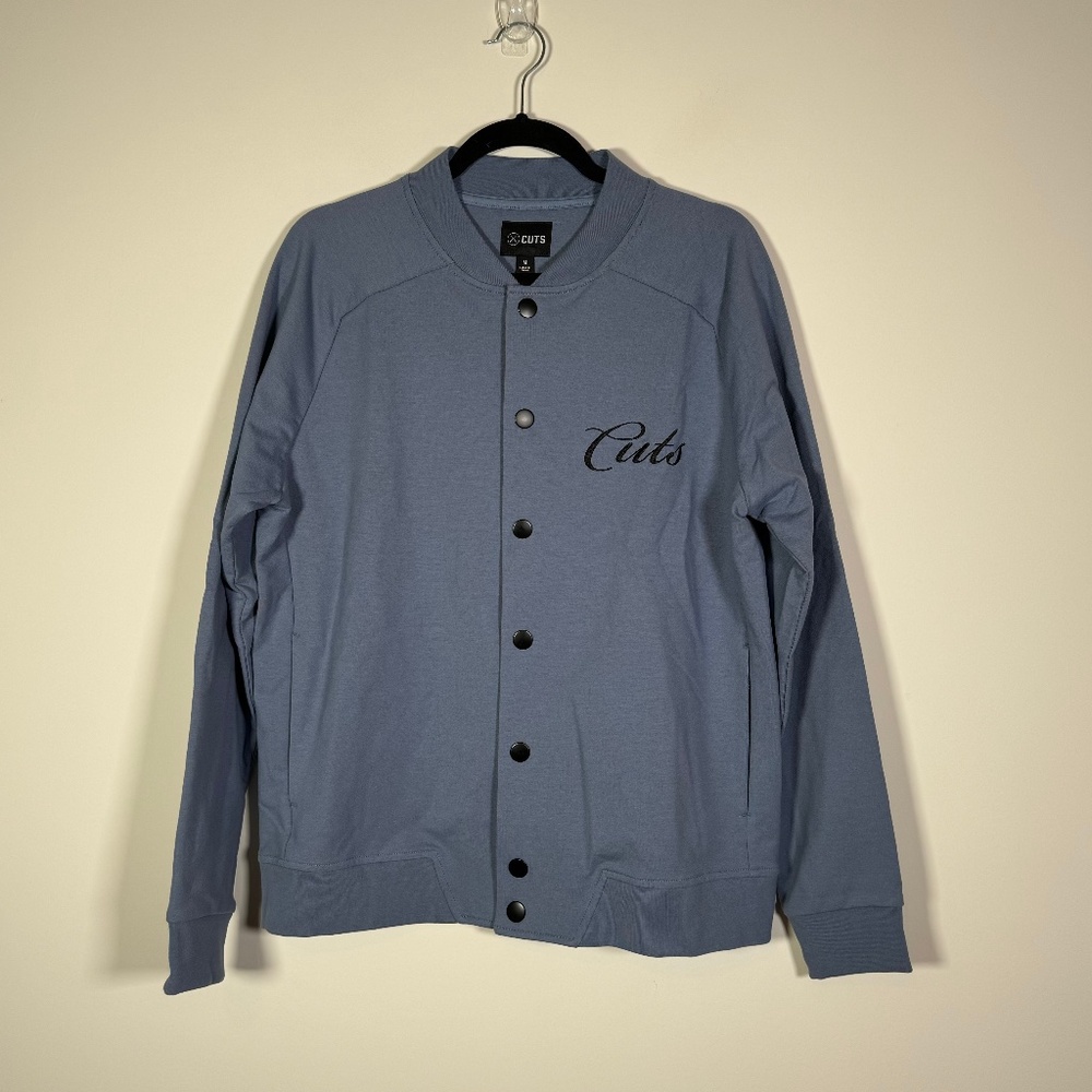 Cuts Clothing Varsity Hyperloop Bomber Jacket - Infinity Blue